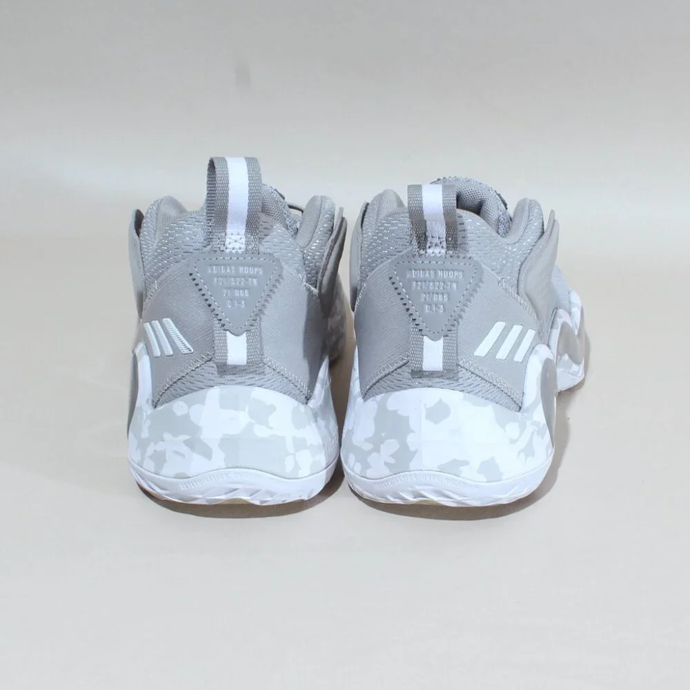 Mens adidas D.O.N. Issue #3 Size 7 Basketball Shoes Gray & White Sneakers